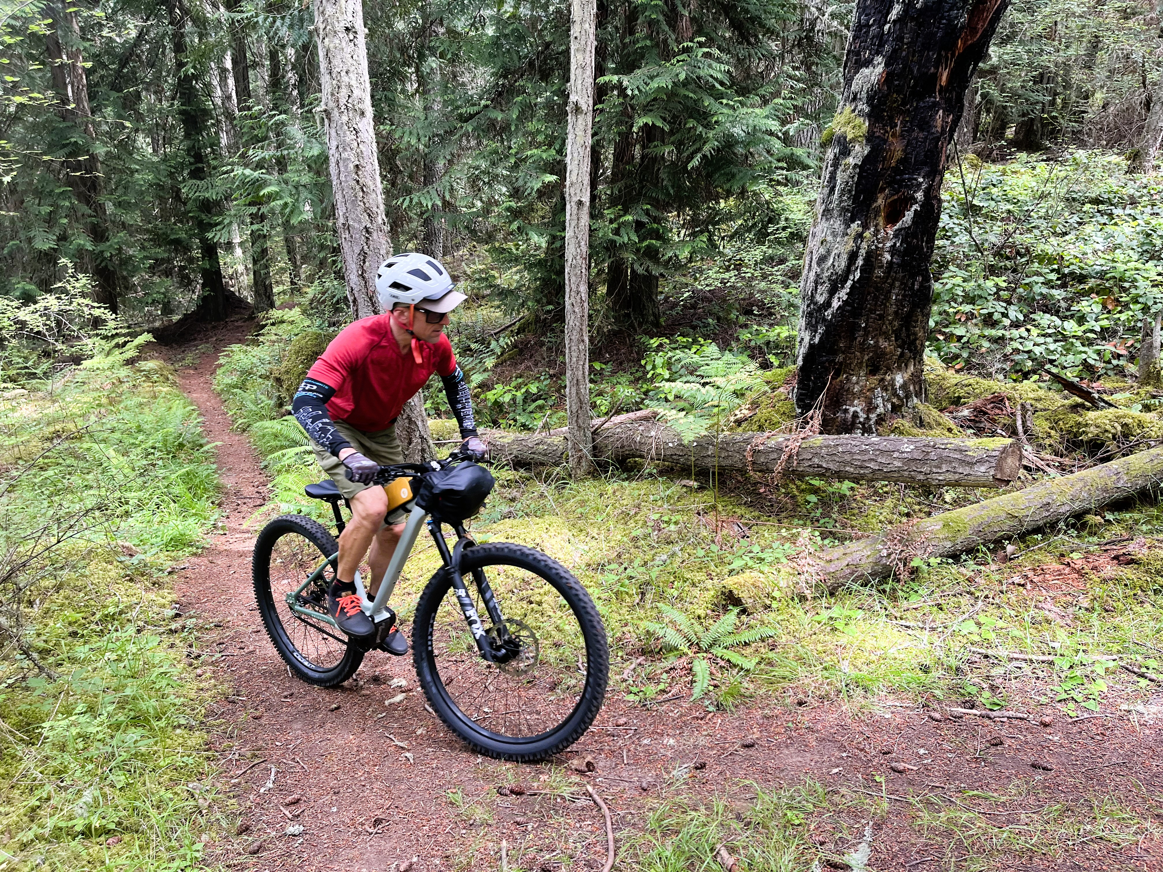 Mountain biking at Lopez Hill